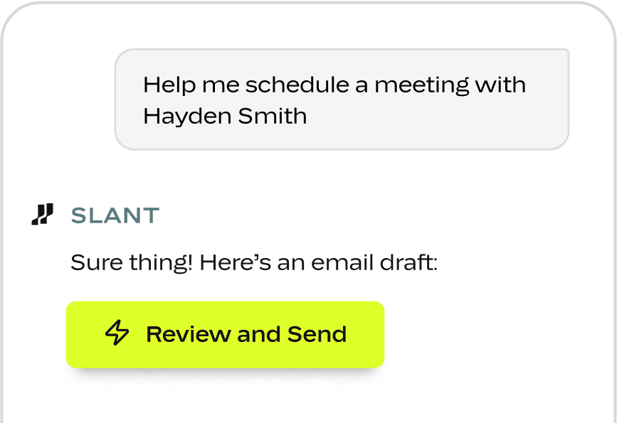 Turn chats into action