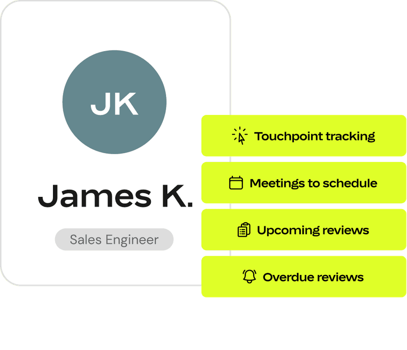 Never lose track of review meetings.