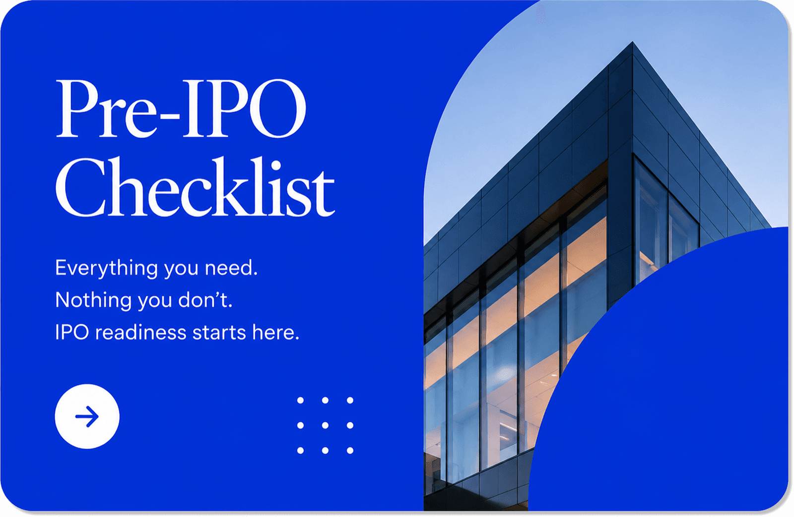 Pre-IPO checklist