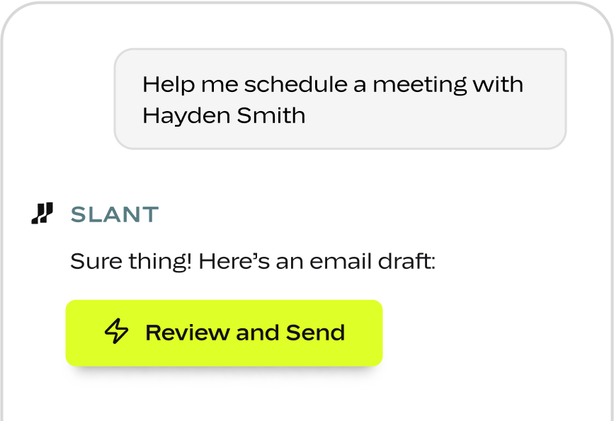 Turn chats into action