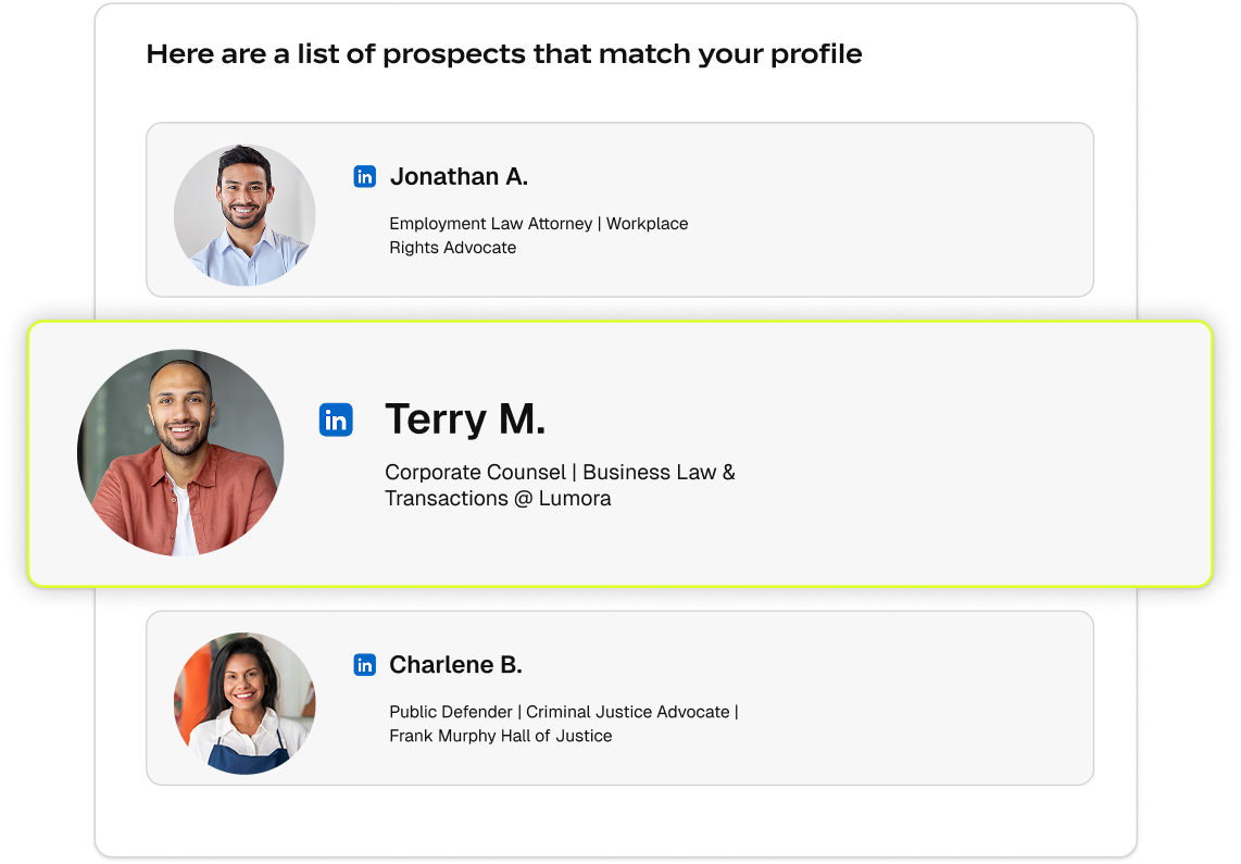 Find people who look like your best clients.